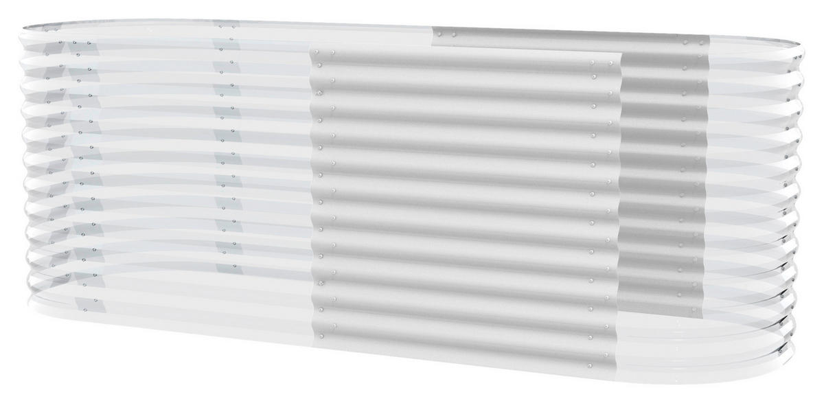 HOCHBEET-ERWEITERUNG 82,1/85,8/80 cm  - Alufarben, Basics, Metall (82,1/85,8/80cm)