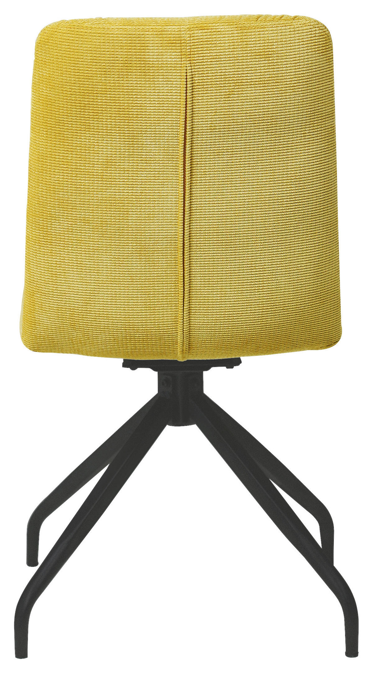 STUHL Webstoff Gelb  - Gelb/Schwarz, Design, Textil/Metall (50/90/63cm) - Carryhome