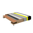 BOXSPRINGBETT 180/200 cm  in Hellgrau, Greige  - Greige/Hellgrau, Design, Textil/Metall (180/200cm) - Johann Jakob