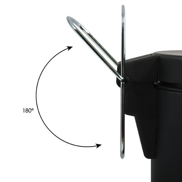 Thumbnail - Spirella Treteimer Steel, Schwarz, Kunststoff, 20 L, 29.2x43.7x29.2 cm, Küchen, Küchenausstattung, Mülleimer