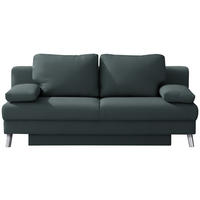SCHLAFSOFA Cord Grau  - Chromfarben/Grau, Modern, Textil/Metall (194/91/90cm) - Novel