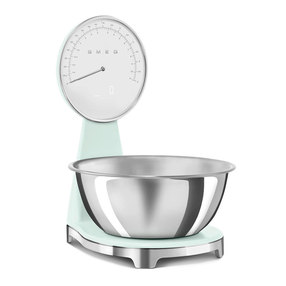 ELEKTRISCHE KÜCHENWAAGE 50's Style  - Pastellgrün, Trend, Kunststoff (18/31.5/25cm) - SMEG