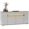 SIDEBOARD Eichefarben, Hellgrau  180,6/82/42 cm  - Eichefarben/Hellgrau, MODERN, Holz/Holzwerkstoff (180,6/82/42cm) - Dieter Knoll