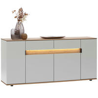 SIDEBOARD Eichefarben, Hellgrau  180,6/82/42 cm  - Eichefarben/Hellgrau, MODERN, Holz/Holzwerkstoff (180,6/82/42cm) - Dieter Knoll