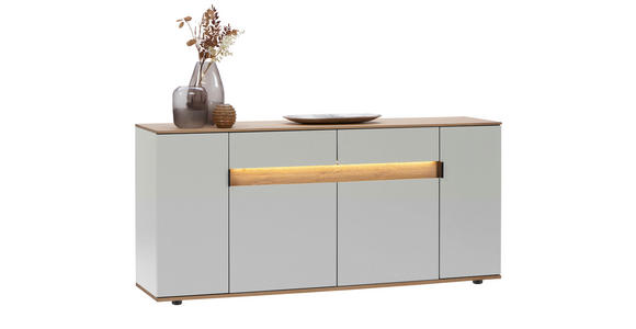 SIDEBOARD Eichefarben, Hellgrau  180,6/82/42 cm  - Eichefarben/Hellgrau, MODERN, Holz/Holzwerkstoff (180,6/82/42cm) - Dieter Knoll
