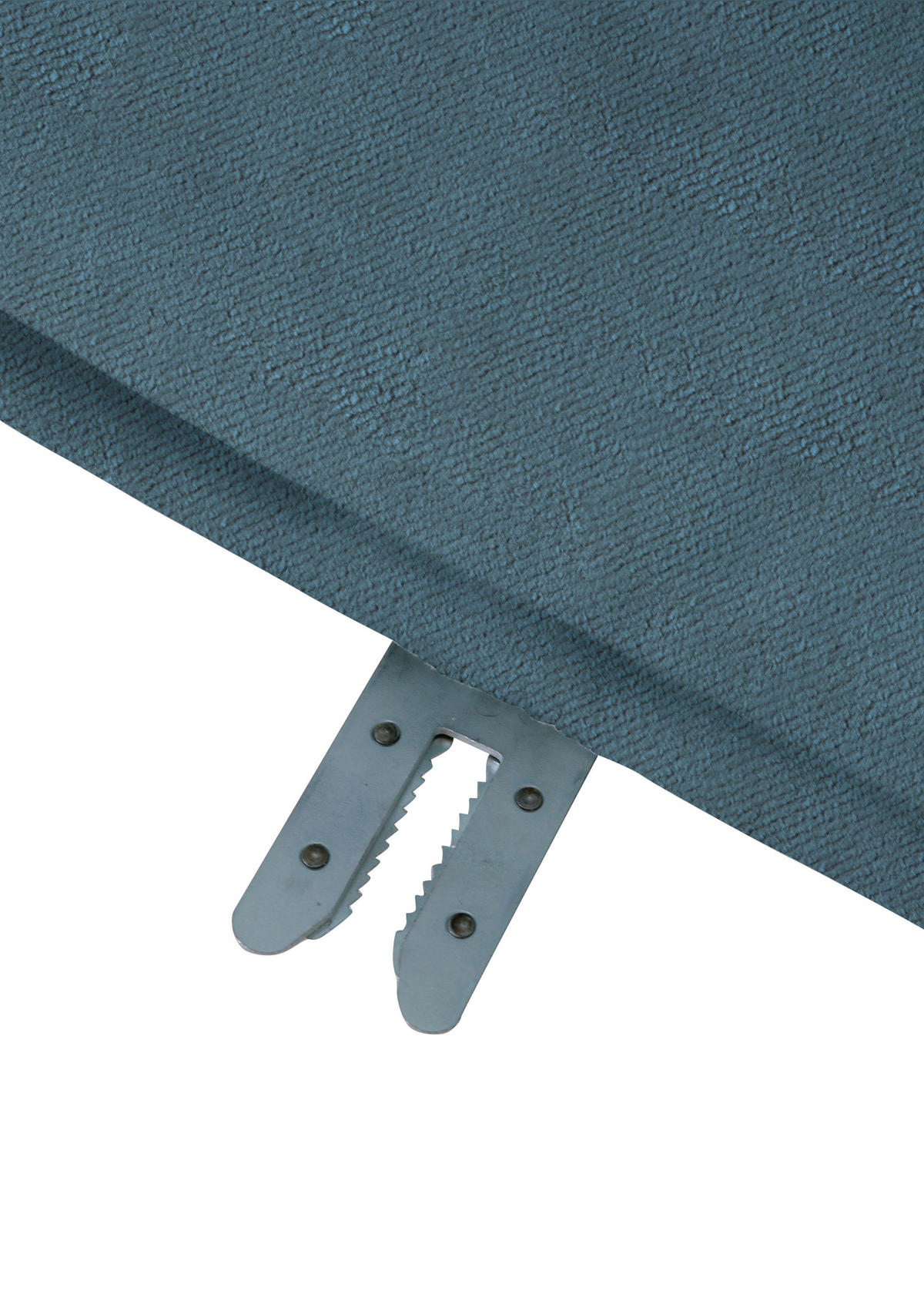 SOFAELEMENT in Plüsch Blaugrau  - Blaugrau/Schwarz, KONVENTIONELL, Kunststoff/Textil (125/66/155cm) - Carryhome