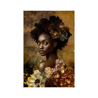 OBRAZ NA SKLE, ženy, 80/120 cm  - oranžová/hnědá, Natur, sklo (80/120cm) - Monee