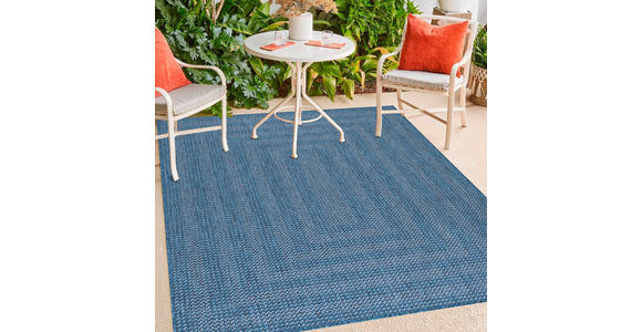 In- und Outdoorteppich 200/290 cm Zagora  - Blau, Basics, Textil (200/290cm) - Novel