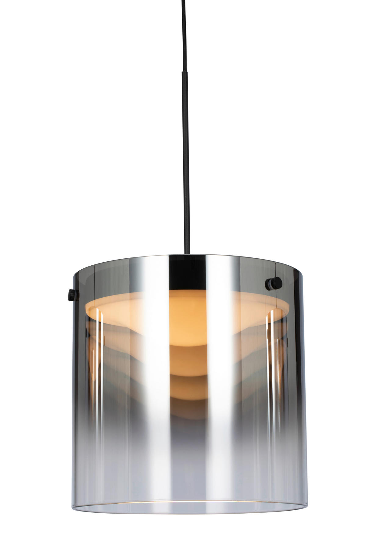 ZÁVĚSNÉ LED SVÍTIDLO, 40/180 cm  - černá, Design, kov/sklo (40/180cm) - Dieter Knoll