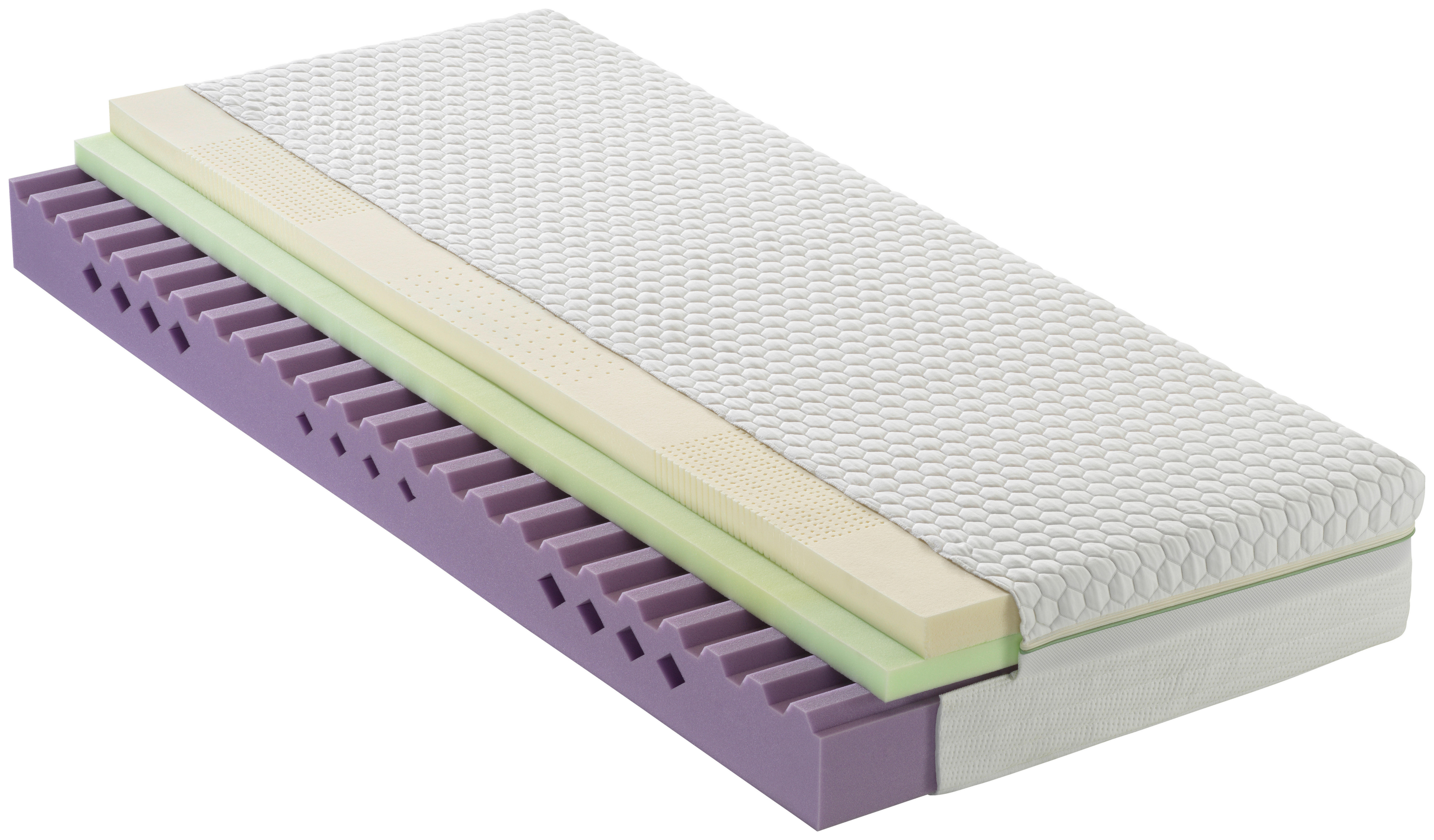 MATRACE Z GELOVÉ PĚNY, 140/200 cm - bílá, Basics, textil (140/200cm) - Dieter Knoll