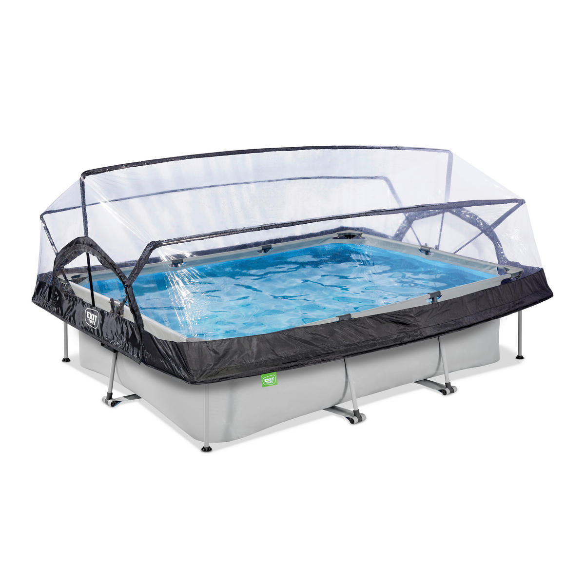POOL SET 300/200/65 cm  - grå, Klassisk, plast (300/200/65cm) - EXIT Toys