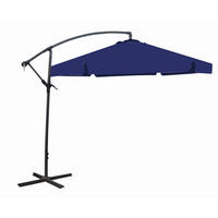AMPELSCHIRM 300 cm Blau  - Blau/Anthrazit, Basics, Kunststoff/Metall (300/250/300cm) - Gardenson
