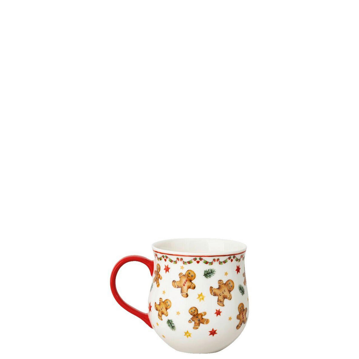 KAFFEEBECHER Christmas Mug - Lebkuchenmann 450 ml  - Multicolor, Basics, Keramik (0,45l) - Hutschenreuther