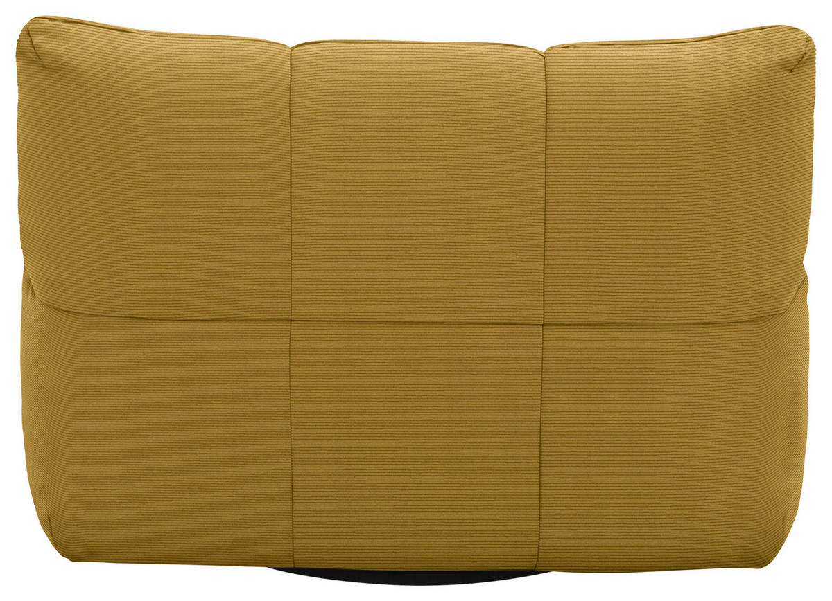 SESSEL Feincord Goldfarben, Hellgrün  - Goldfarben/Schwarz, Design, Kunststoff/Textil (112/85/108cm) - Pure Home Lifestyle