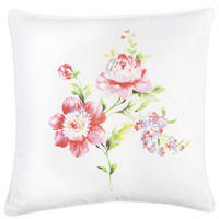 ZIERKISSEN 45/45 cm  - Rosa/Weiß, Basics, Textil (45/45cm)