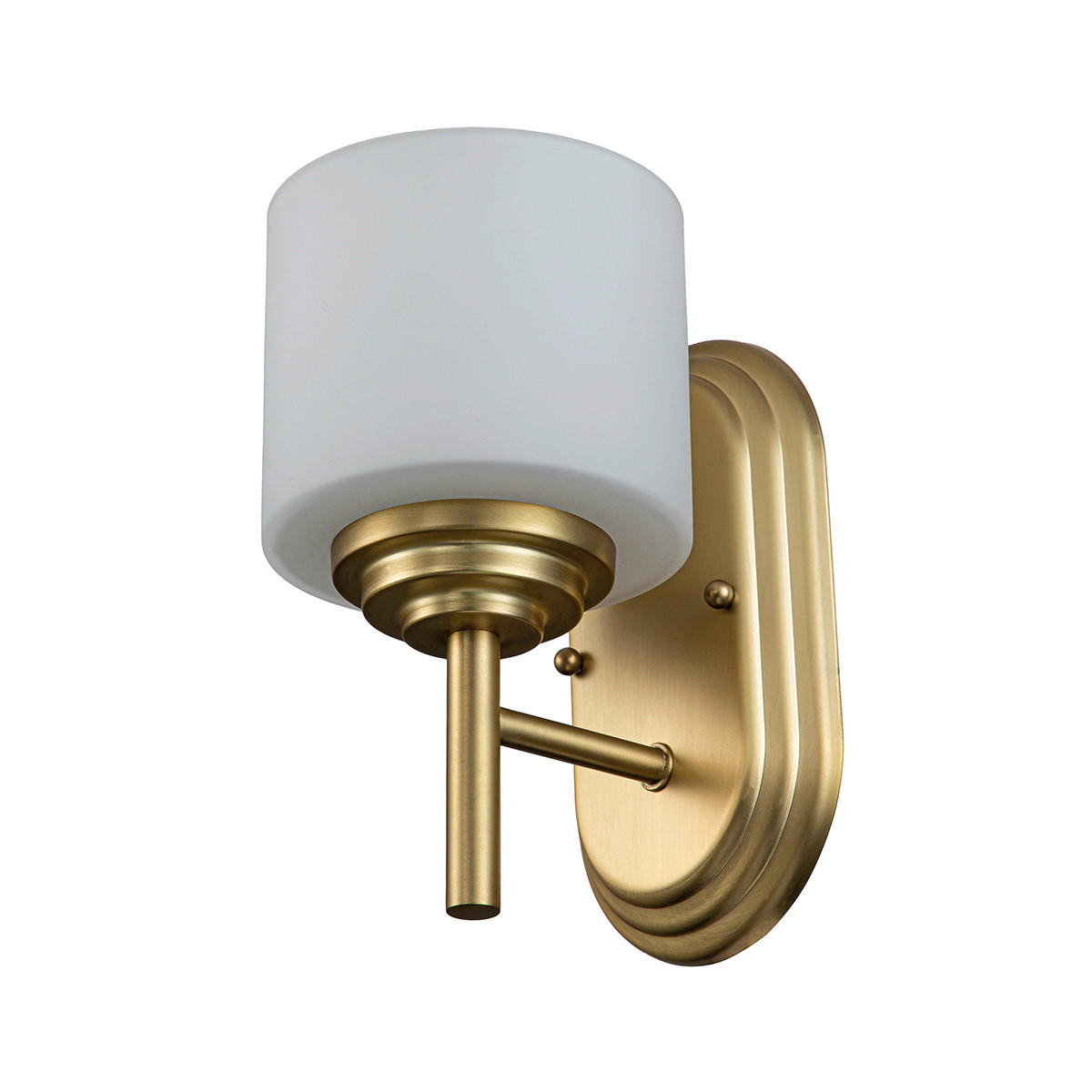 BADEZIMMER-WANDLEUCHTE Elstead Malibu 38.1/39.7/42.2 cm   - Messingfarben, KONVENTIONELL, Glas/Metall (38.1/39.7/42.2cm) - Elstead Lighting