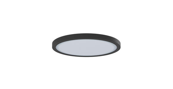 LED-DECKENLEUCHTE 29,3/2,8 cm   - Schwarz, Basics, Kunststoff (29,3/2,8cm) - Novel