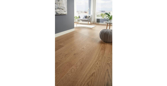 Landhausdiele Eiche natur per m² - Eichefarben, LIFESTYLE, Holz (220/18/1,3cm) - Ambiente