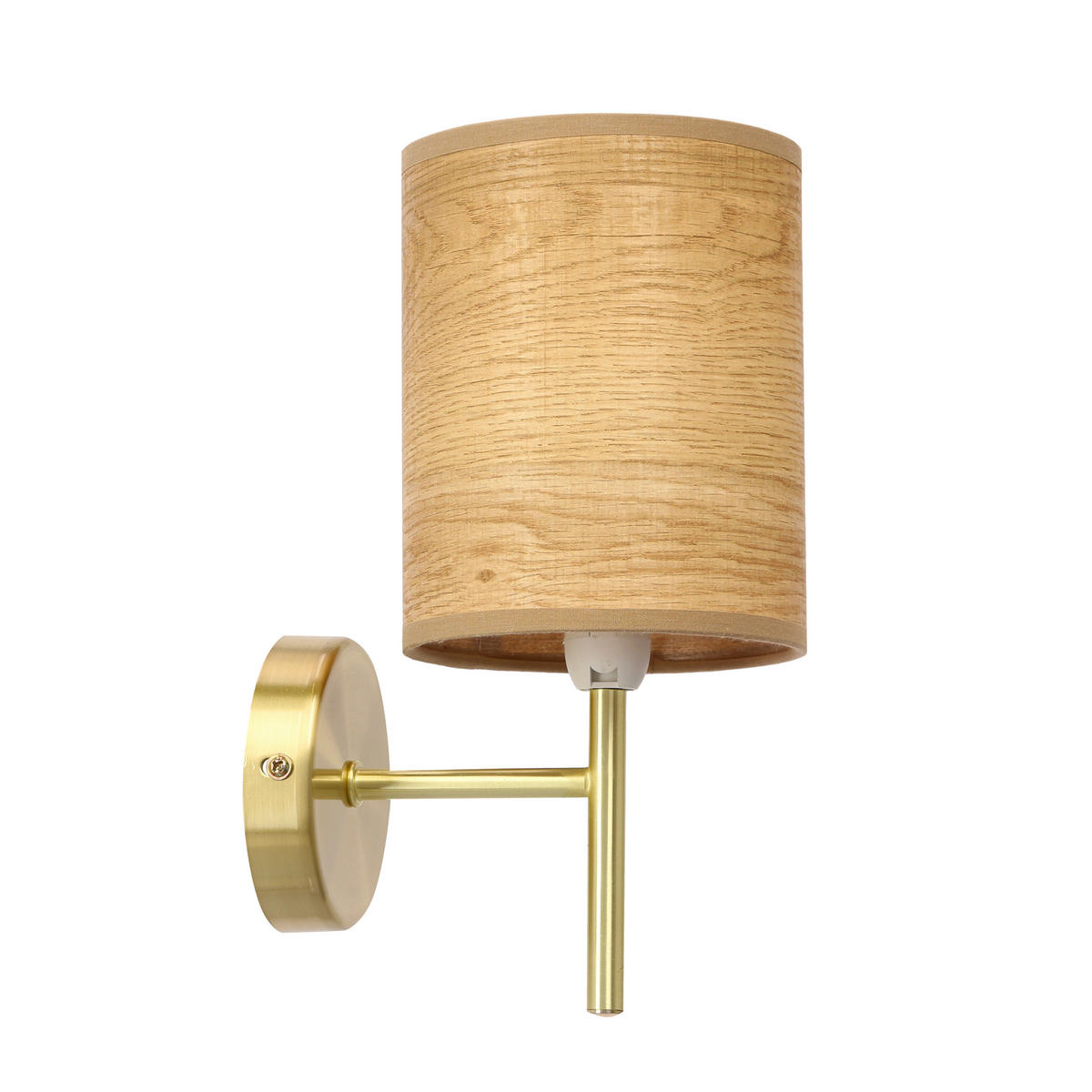 WANDLEUCHTE 12/15/24 cm   - Walnussfarben/Bronzefarben, KONVENTIONELL, Kunststoff/Metall (12/15/24cm)