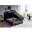 BOXSPRINGBETT 120/200 cm  in Anthrazit  - Anthrazit/Schwarz, Design, Holz/Textil (120/200cm) - Xora
