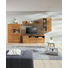 WOHNWAND Wildkernbuche furniert, massiv Buchefarben - Edelstahlfarben/Buchefarben, KONVENTIONELL, Glas/Holz (324/190/50cm) - Cantus