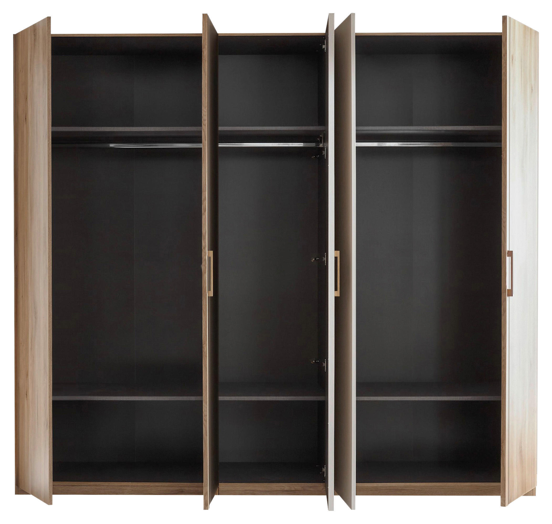 Thumbnail - Xora Drehtürenschrank, Eiche, Kaschmir, Holzwerkstoff, Eiche, massiv, 6 Fächer, 250x225.5x60 cm, Beimöbel erhältlich, in...