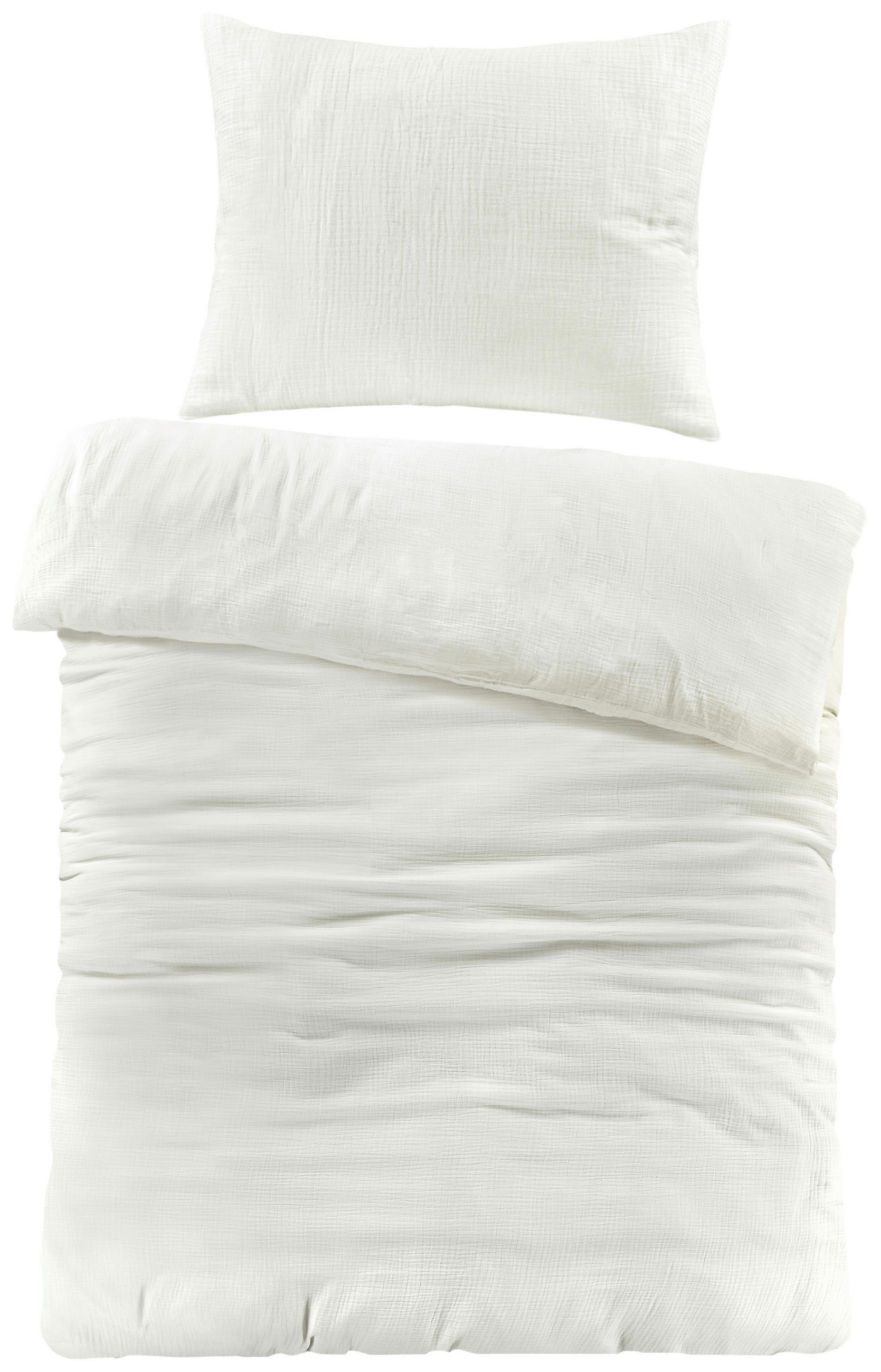 BETTWÄSCHE 140/200 cm  - Perlmutt, Basics, Textil (140/200cm) - Novel