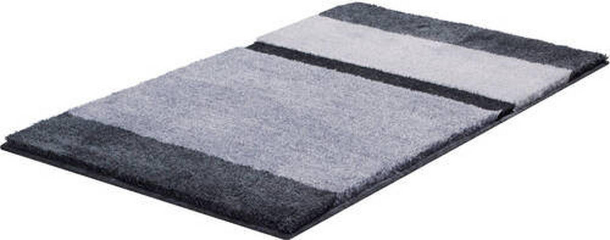 BADTEPPICH Room Anthrazit 60/100 cm  - Anthrazit, Basics, Kunststoff/Textil (60/100cm) - Grund