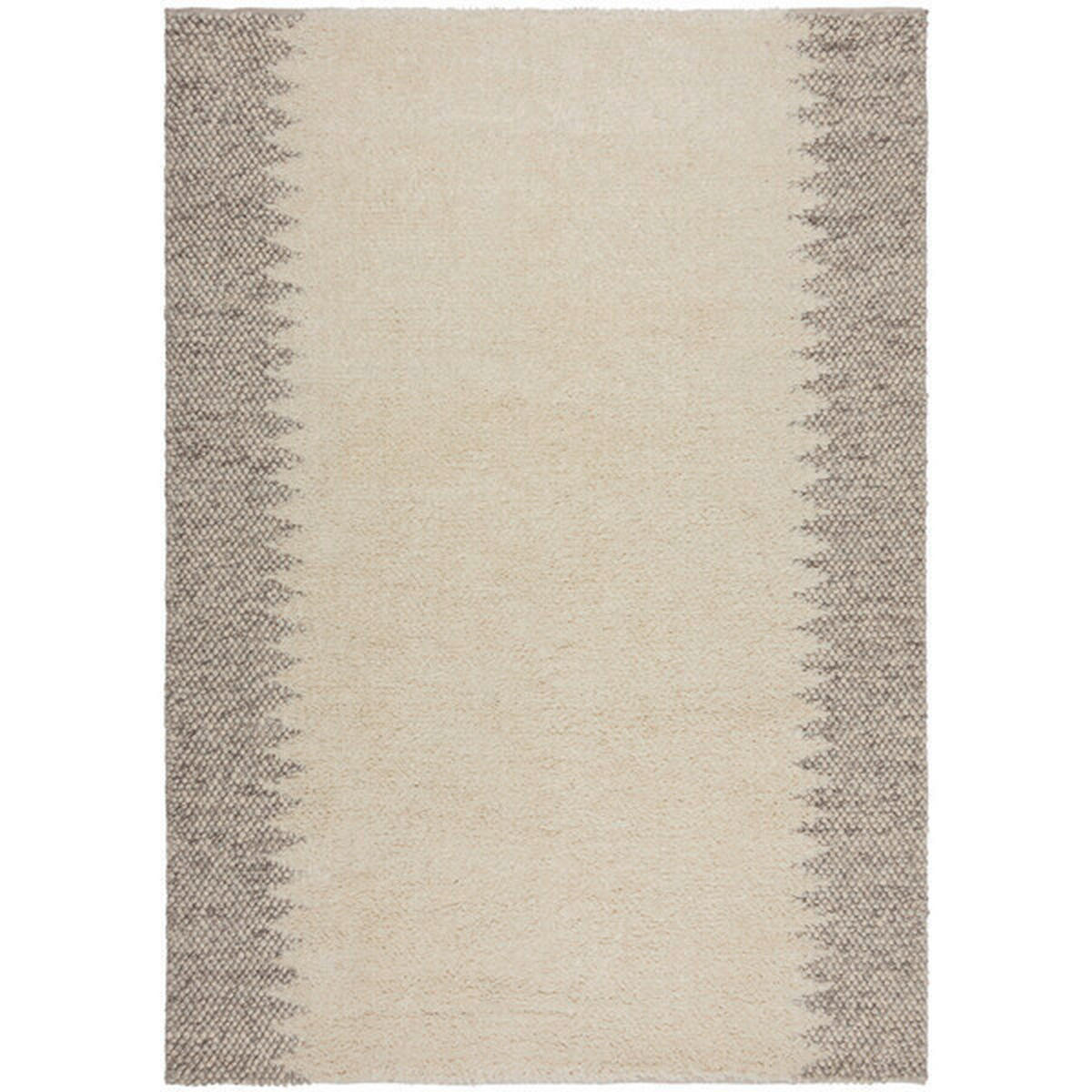 HANDWEBTEPPICH 80/150 cm MINERALS BORDER Naturfarben  - Naturfarben, KONVENTIONELL, Textil (80/150cm)