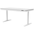 SCHREIBTISCH höhenverstellbar  - Weiß, Design, Holzwerkstoff/Kunststoff (160/80/73-118cm) - Novel