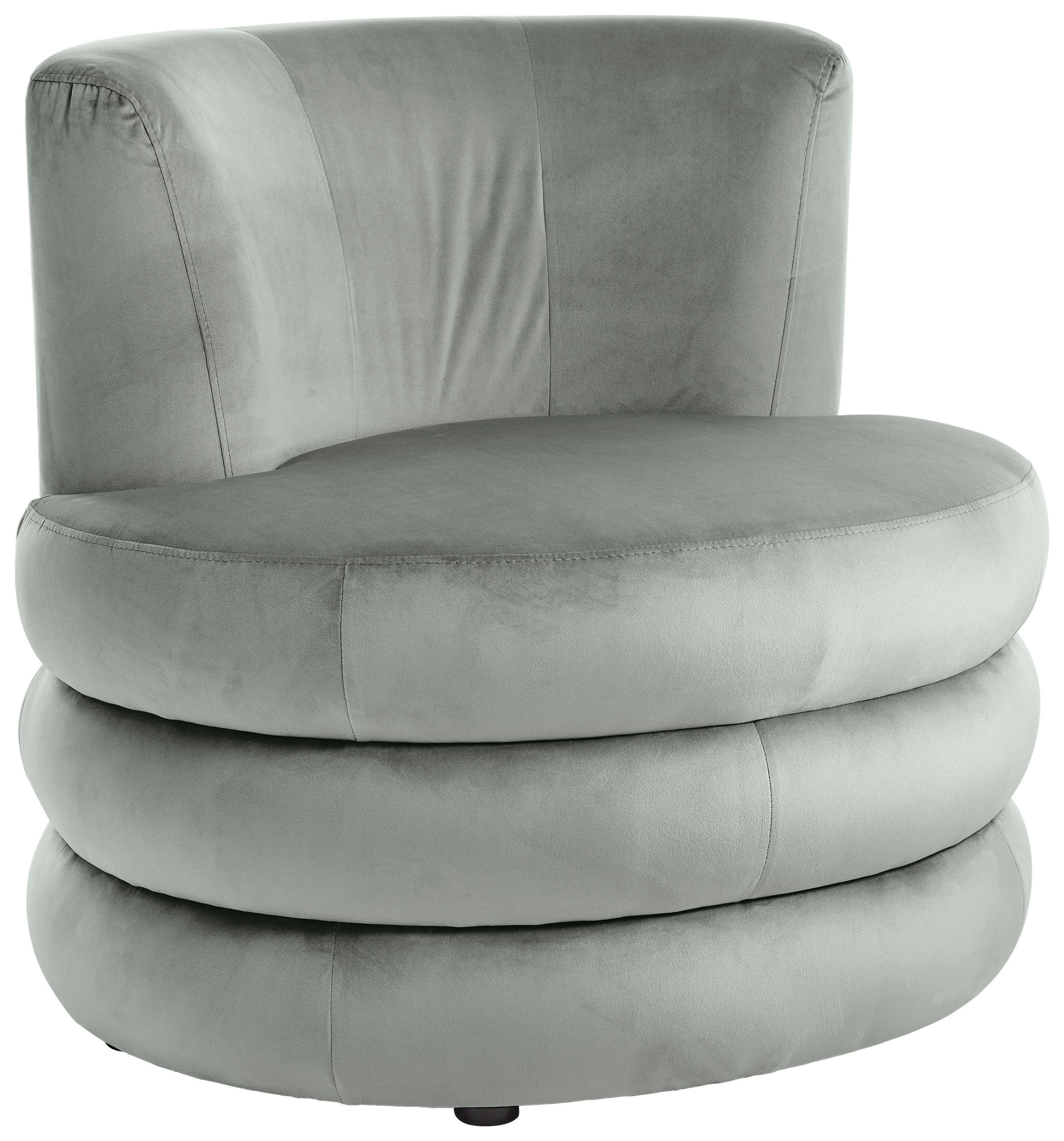 DESIGNSESSEL Magari Flachgewebe Hellblau    - Edelstahlfarben/Hellblau, Trend, Textil/Metall (90/82/85cm) - Livetastic