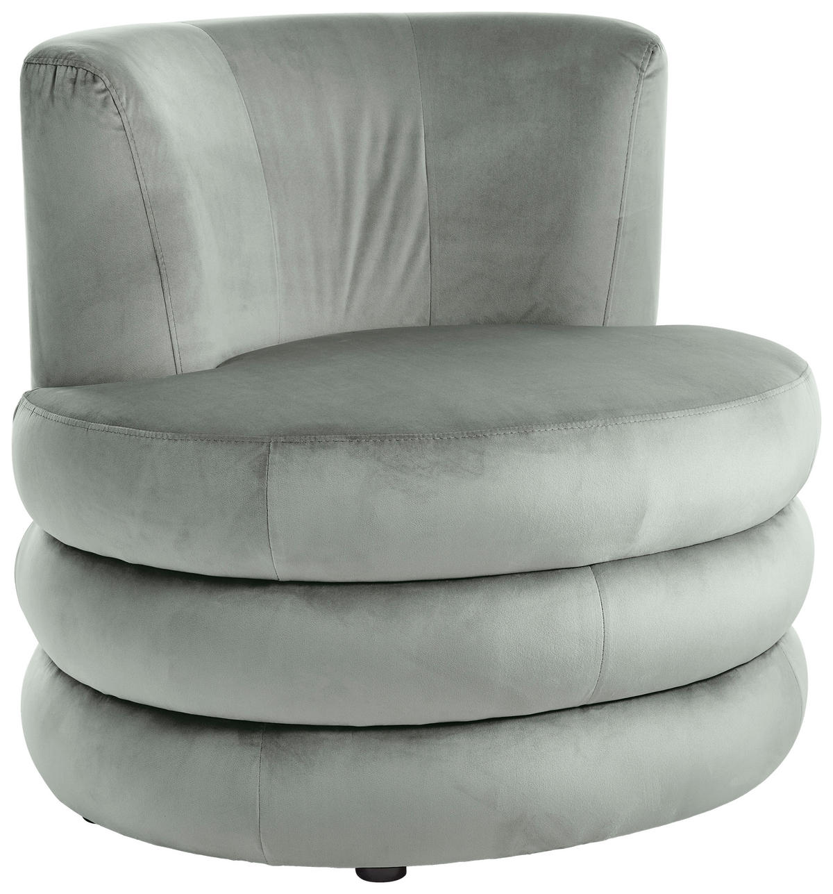 DESIGNSESSEL Magari Flachgewebe Hellblau    - Edelstahlfarben/Hellblau, Trend, Textil/Metall (90/82/85cm) - Livetastic