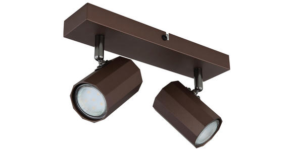 DECKENLEUCHTE 26/6/14,5 cm  - Bronzefarben, Design, Metall (26/6/14,5cm) - Novel