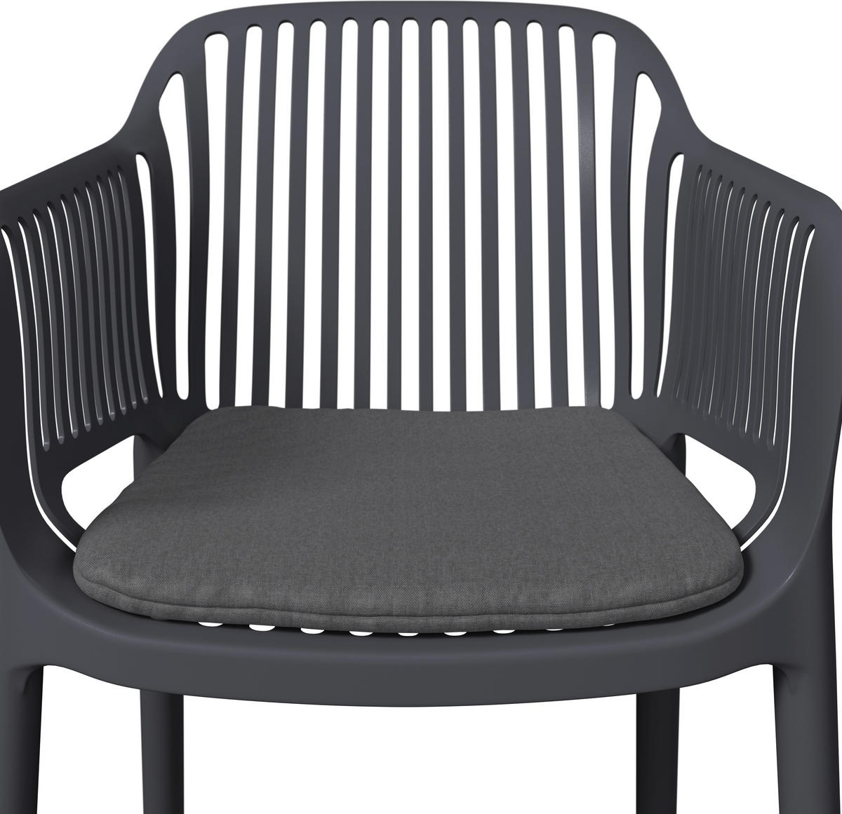 STAPELSESSEL Anthrazit  - Anthrazit, Basics, Kunststoff/Textil (55/80/60cm) - Ambia Garden