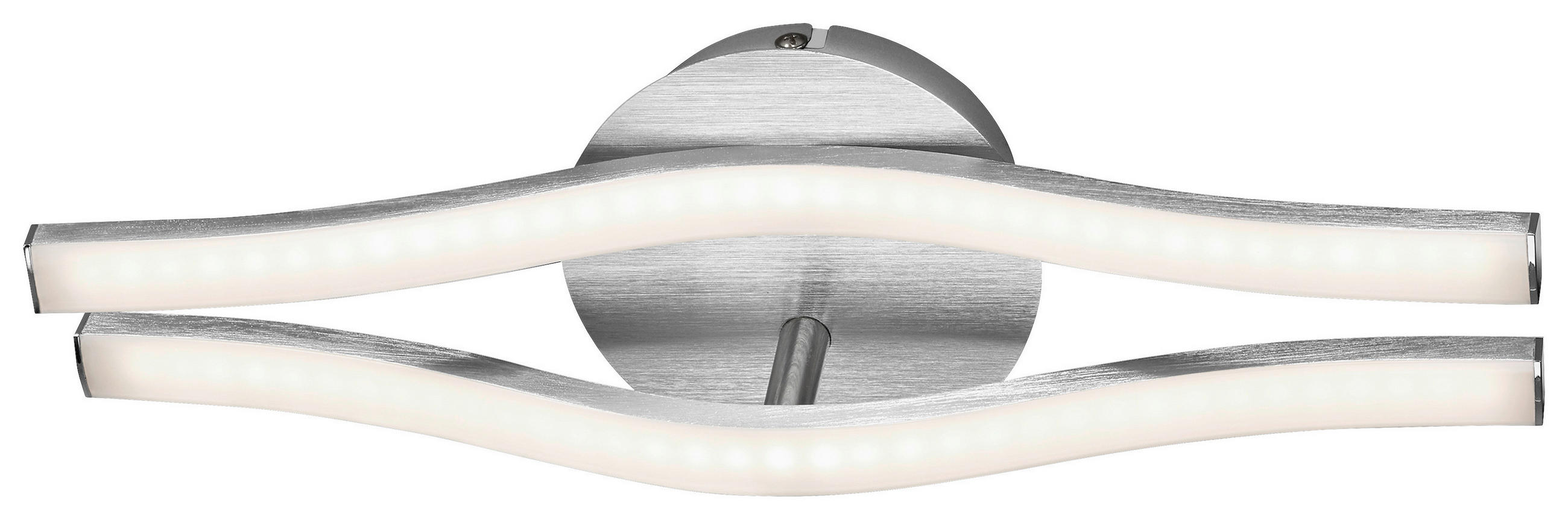 LED-TAKLAMPA 37/12/7,7 cm  - aluminiumfärg, Basics, metall (37/12/7,7cm)
