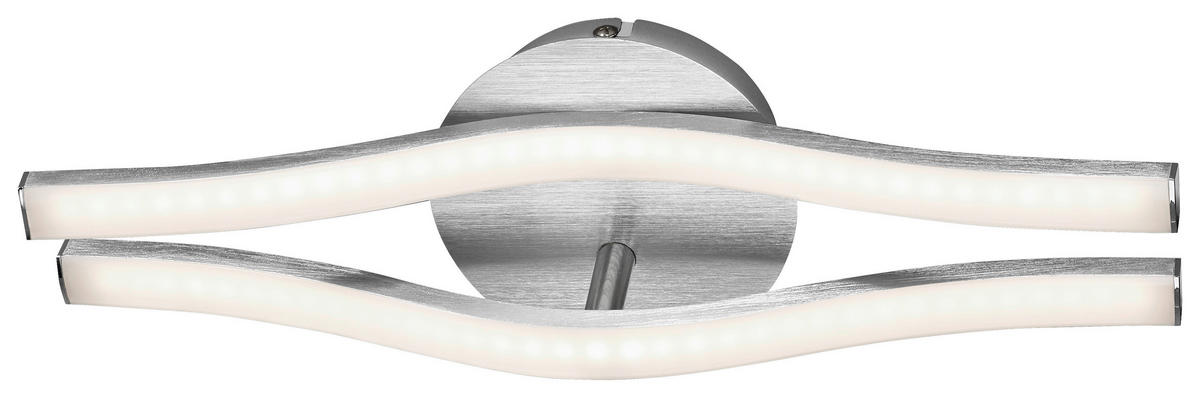 LED-TAKLAMPA 37/12/7,7 cm  - aluminiumfärg, Basics, metall (37/12/7,7cm)