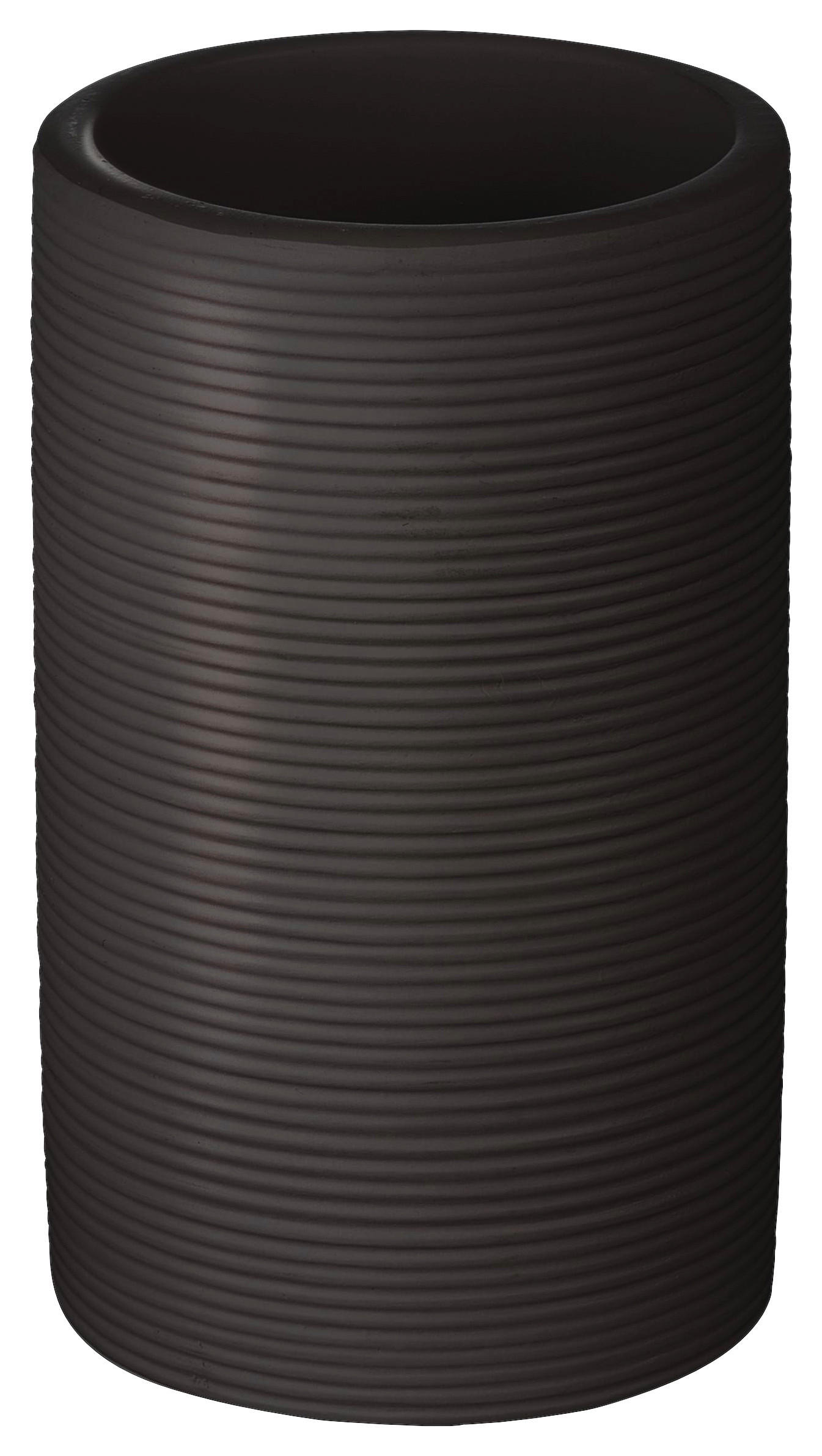 Pahar Pentru Periuțe De Dinți plastic  - antracit, Basics, plastic (6,5/11,3/6,5cm) - Sadena