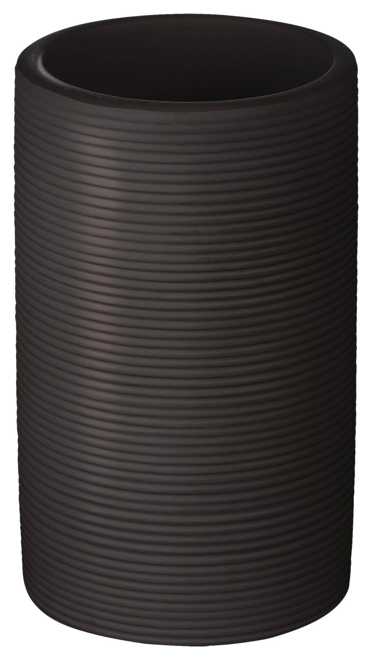 ZAHNPUTZBECHER Kunststoff  - Anthrazit, Basics, Kunststoff (6,5/11,3/6,5cm) - Sadena