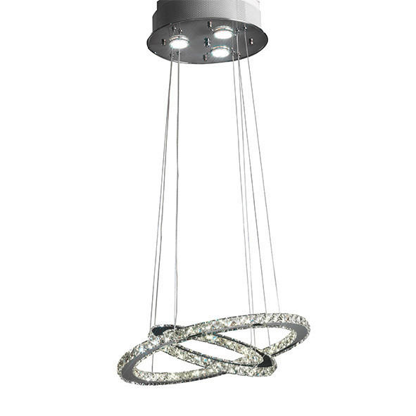 LED-HÄNGELEUCHTE 45/120 cm   - Chromfarben, Design, Metall (45/120cm)