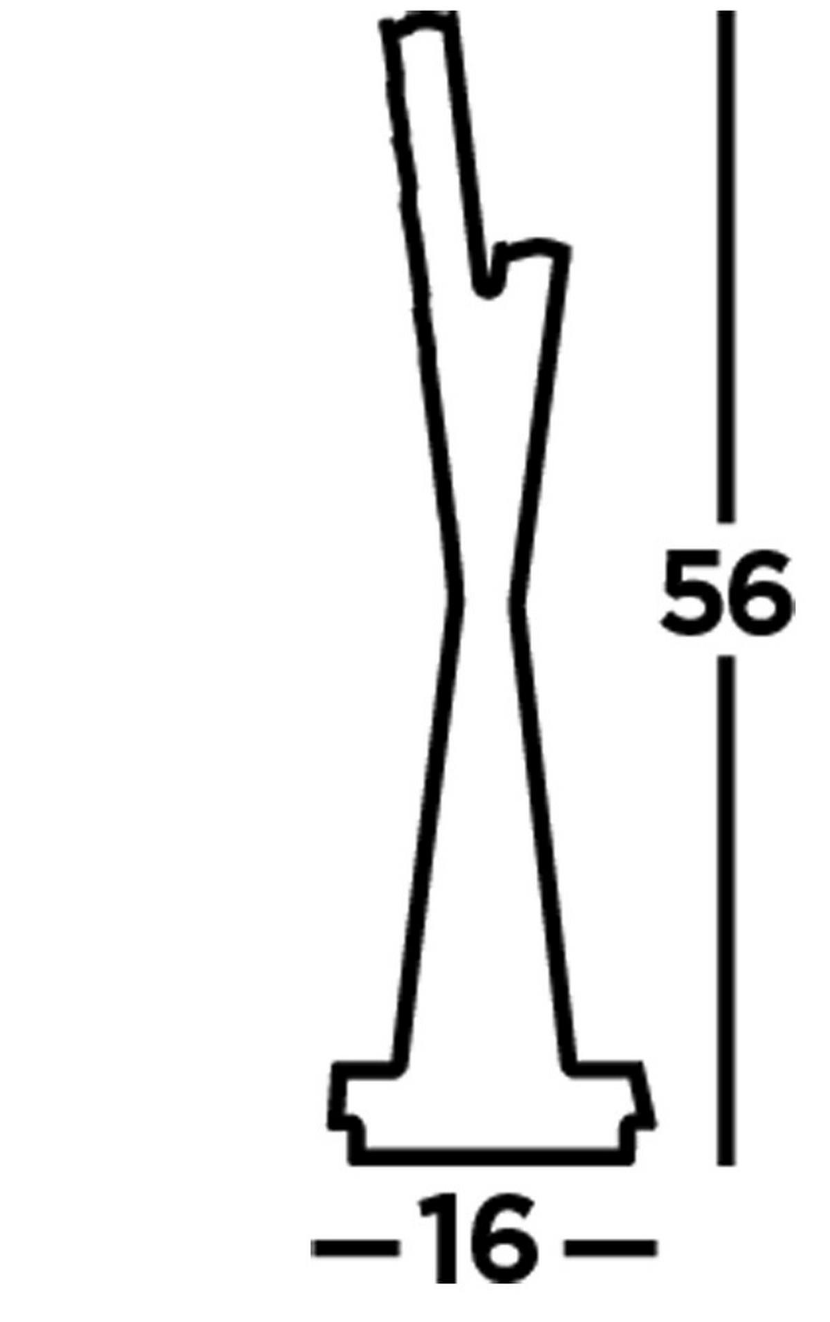 LED-TISCHLEUCHTE 10/16/56 cm   - Chromfarben, Design, Glas/Metall (10/16/56cm)