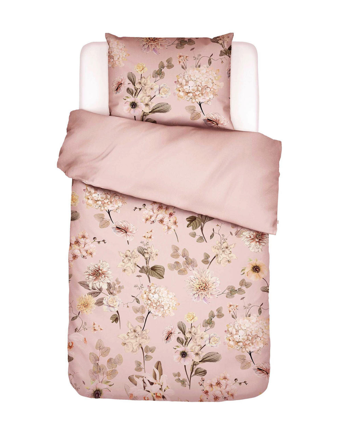 POSTELJNINA NOE 135/200 cm saten pink  - pink, Konvencionalno, tekstil (135/200cm) - Essenza