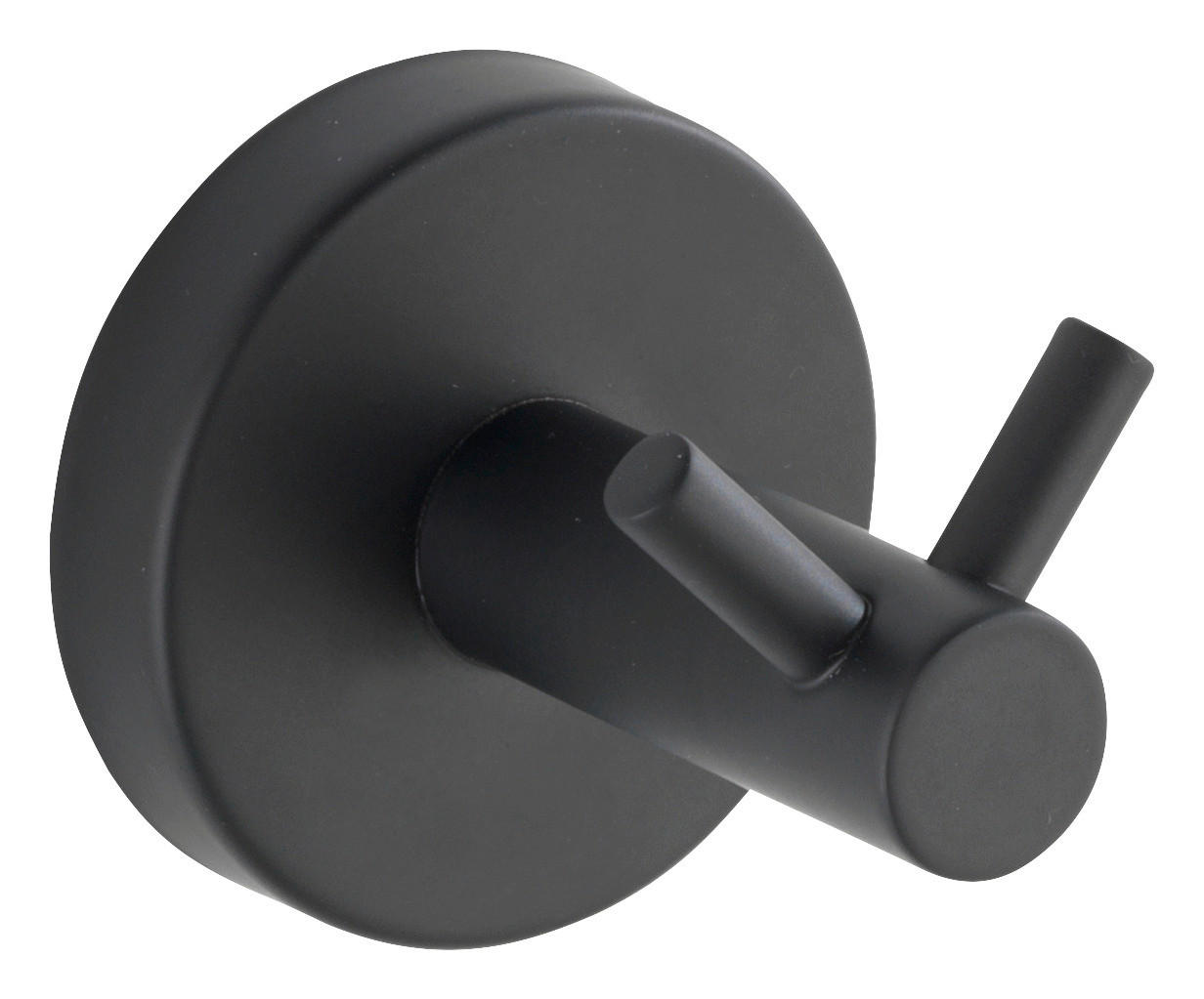 HANDTUCHHAKEN - Schwarz, Basics, Metall (5,5/5,5/5,5cm) - Wenko