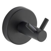 HANDTUCHHAKEN - Schwarz, Basics, Metall (5,5/5,5/5,5cm) - Wenko