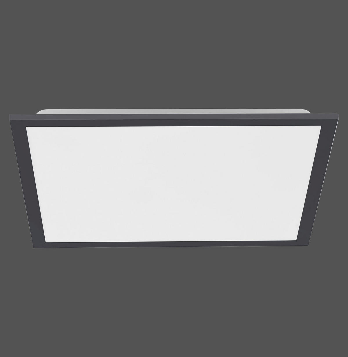 LED-DECKENLEUCHTE 44,5/44,5/7 cm   - Schwarz, Basics, Kunststoff/Metall (44,5/44,5/7cm)