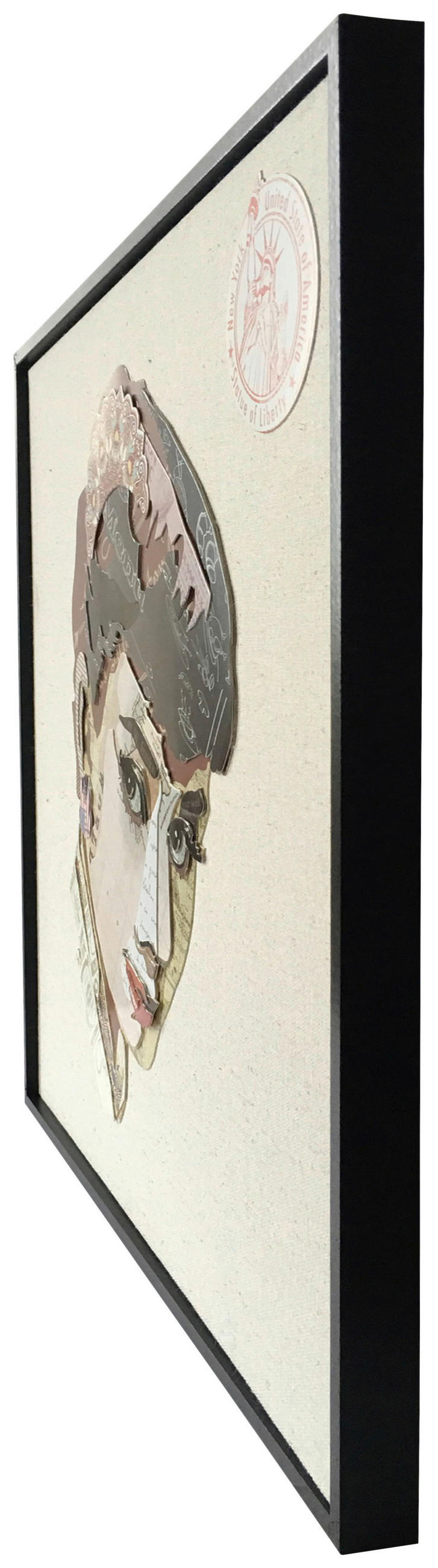 BILD 52/52/2,5 cm  - Multicolor, LIFESTYLE, Holz/Textil (52/52/2,5cm) - Kayoom
