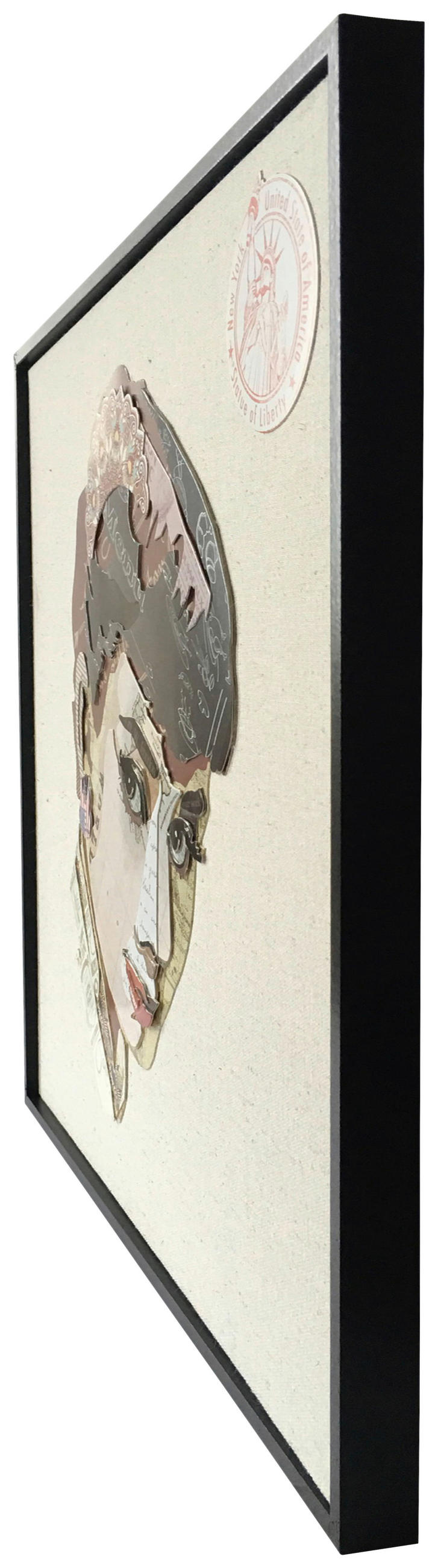 BILD 52/52/2,5 cm  - Multicolor, Lifestyle, Holz/Textil (52/52/2,5cm) - Kayoom