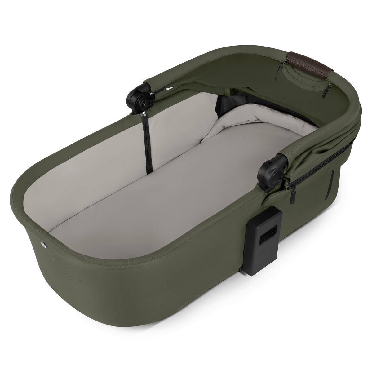KINDERWAGENSET  Salsa Core All in One  Olive  - Dunkelgrün/Schwarz, Basics, Textil/Metall (63/123/97cm) - ABC Design