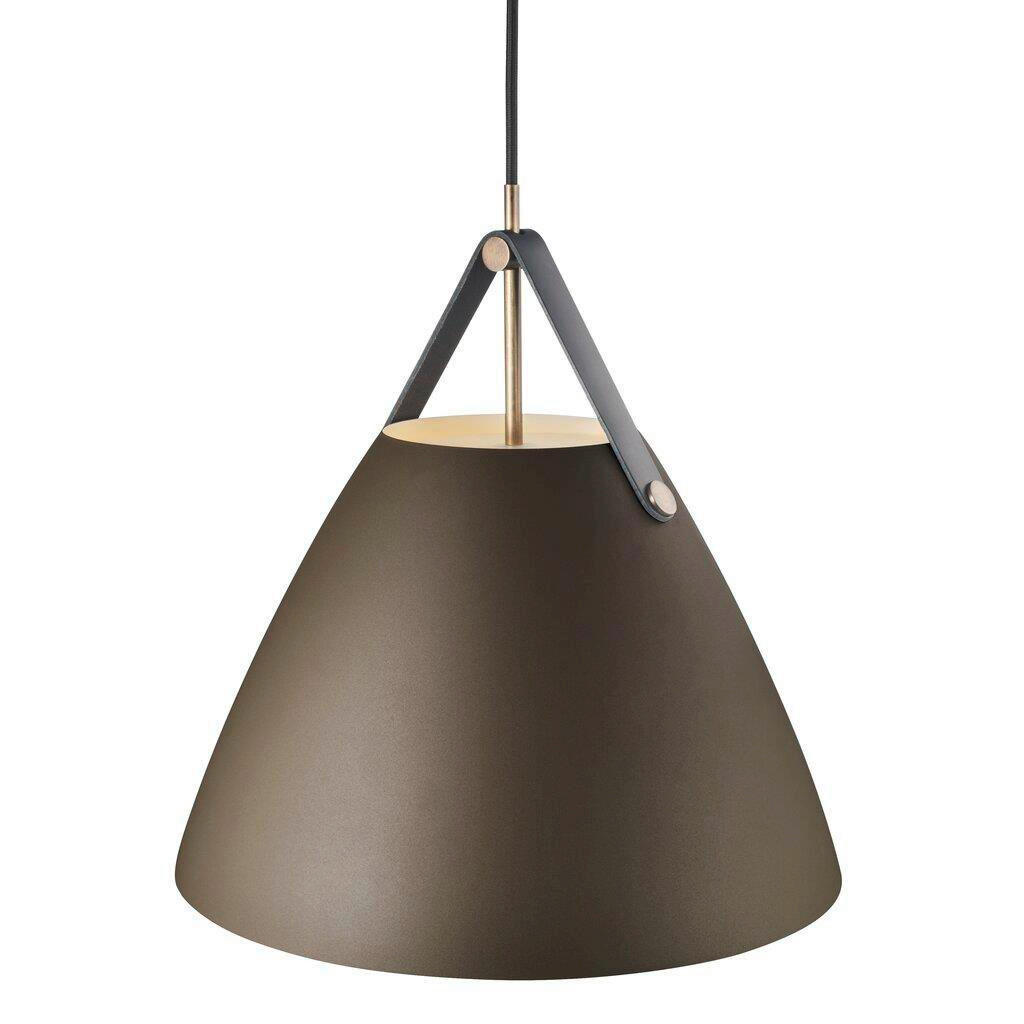 HÄNGELEUCHTE STRAP 36/37 cm   - Braun, Design, Metall (36/37cm) - Nordlux