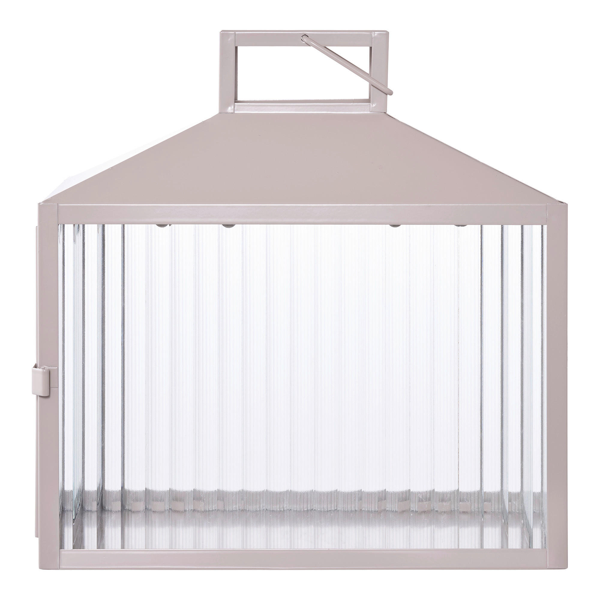LATERNE - Greige, Basics, Glas/Metall (26.5/26,5/13cm)