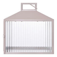 LATERNE - Greige, Basics, Glas/Metall (26.5/26,5/13cm)